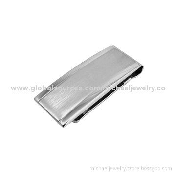 Stainless steel money clips with rectangle, portable and utility